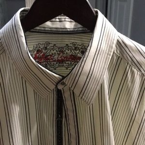 Robert graham button down long sleeve shirt